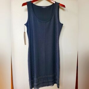 NWT GRAYSE Womens black studded tank dress. Size S